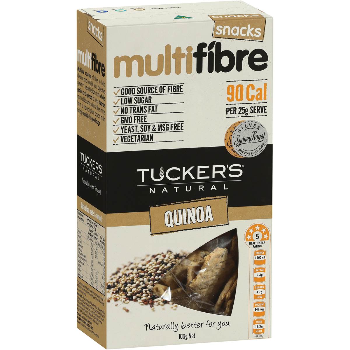 Tuckers Crackers Multifibre Quinoa