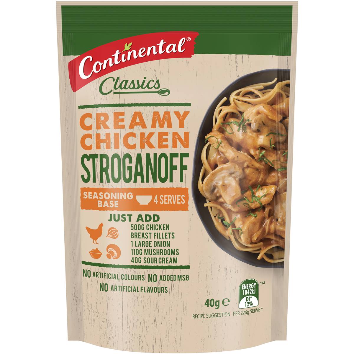 Continental Recipe Base Creamy Chicken Stroganoff