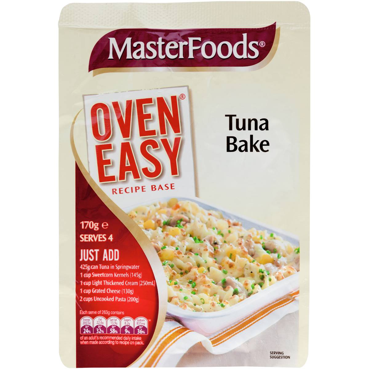 Masterfoods Tuna Bake Recipe Base