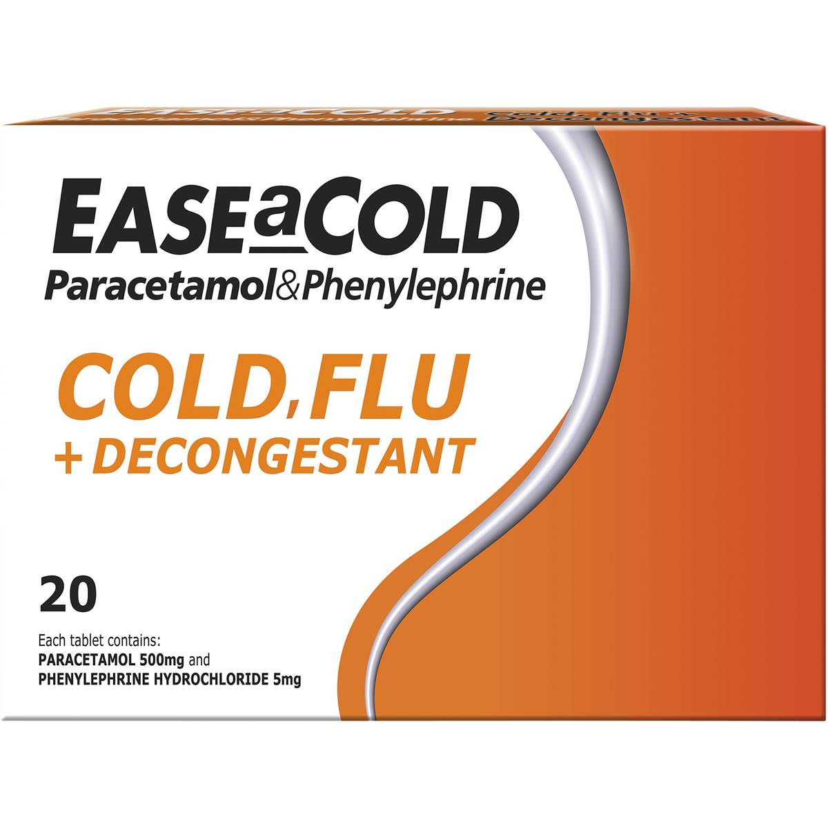 Ease A Cold Non Drowsy Cold & Flu Plus Decongestant
