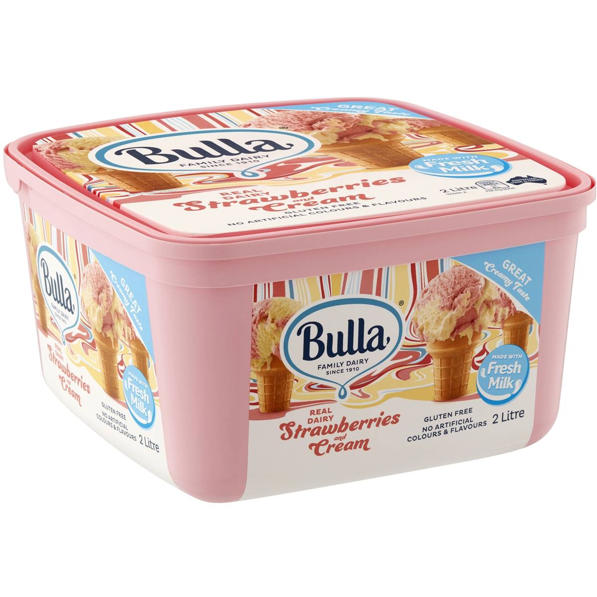 Bulla Ice Cream Strawberry & Cream
