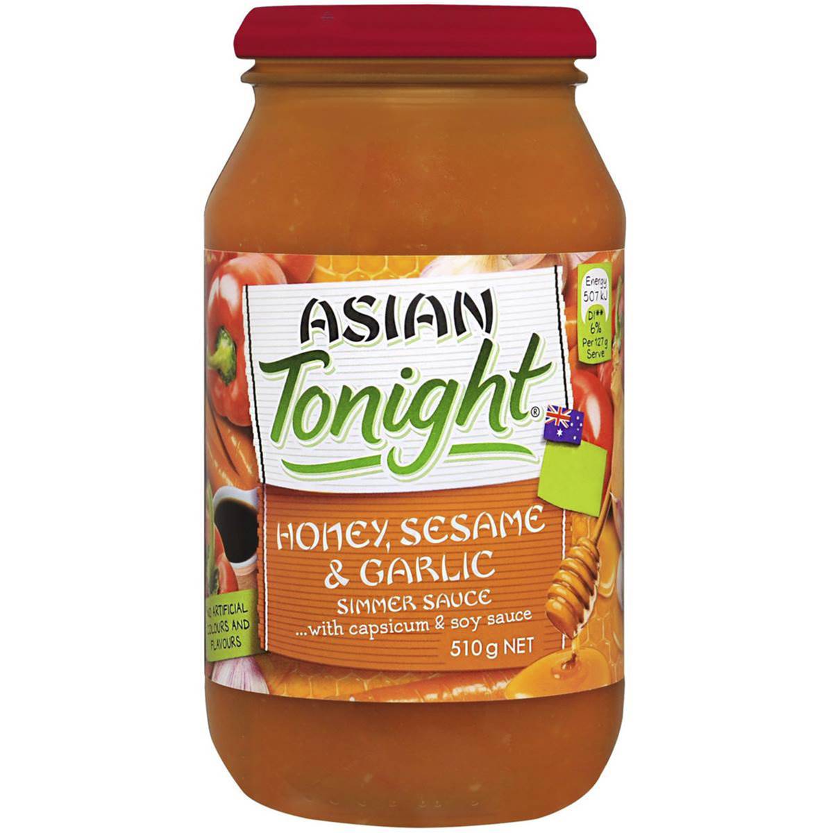 Asian Tonight Simmer Sauce Honey Sesame Garlic