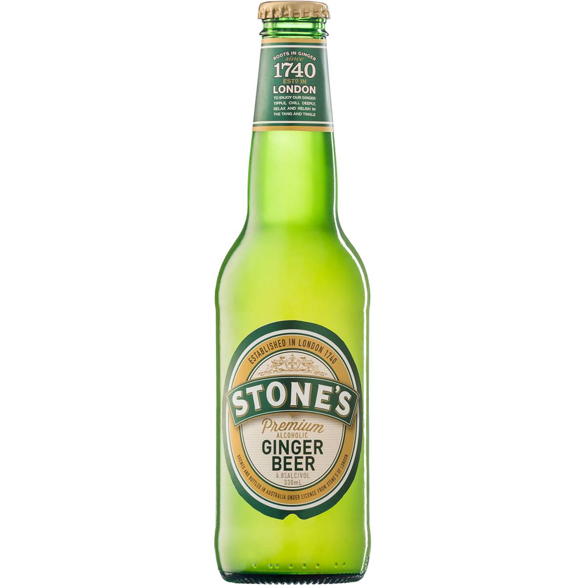 Stone's Ginger Beer Bottle